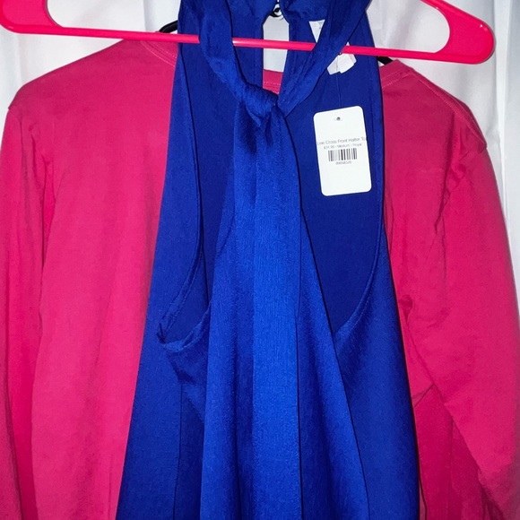 *NWT* 2 Hearts “Lexi Cross front Halter Top” - Picture 5 of 10